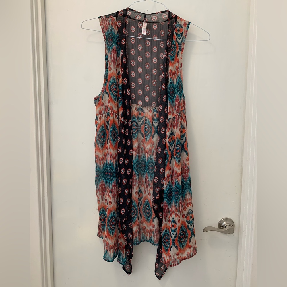 Xhilaration Multi-Colored Kimono